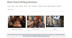 Desktop Screenshot of blackforestwritingseminars.org