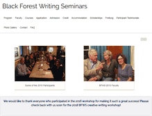 Tablet Screenshot of blackforestwritingseminars.org
